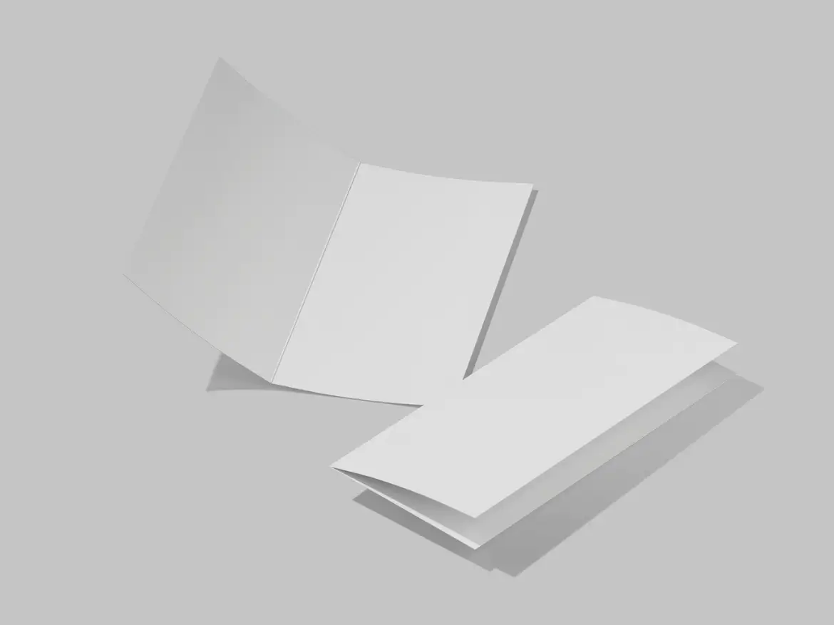 3套DL尺寸宣传册模型PSD样机