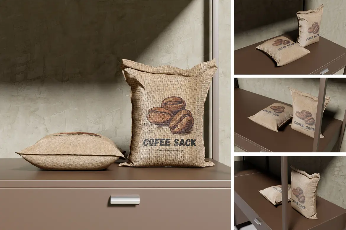 4套椰子小吃包装模型PSD样机