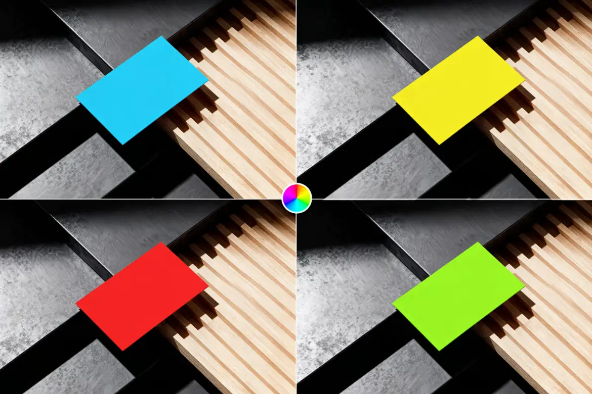 8套极简背景高分辨率名片模型PSD样机