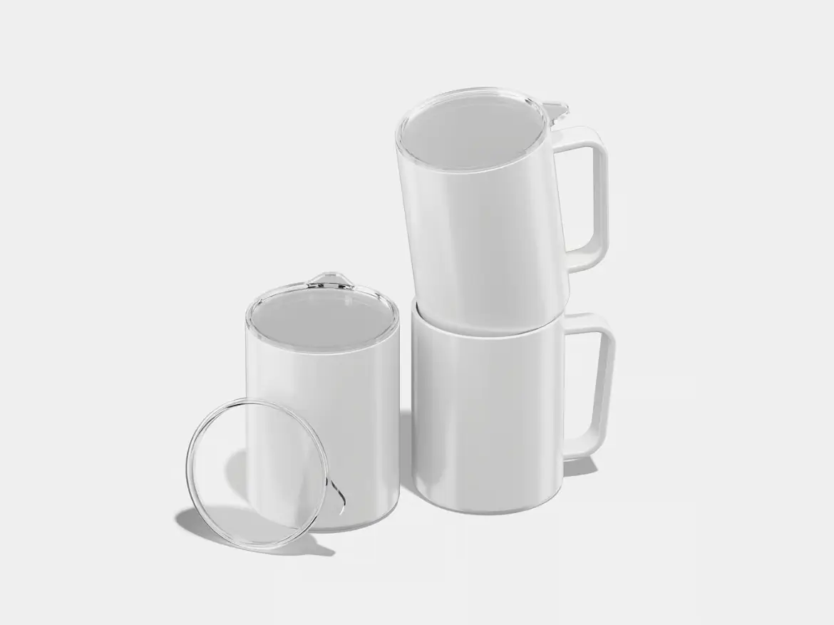 %title插图%num 3套可定制露营搪瓷杯模型PSD样机