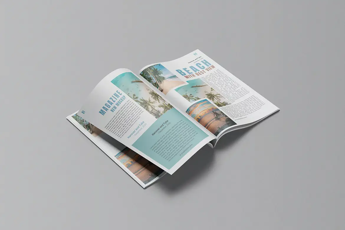 4套高分辨率杂志模型PSD样机