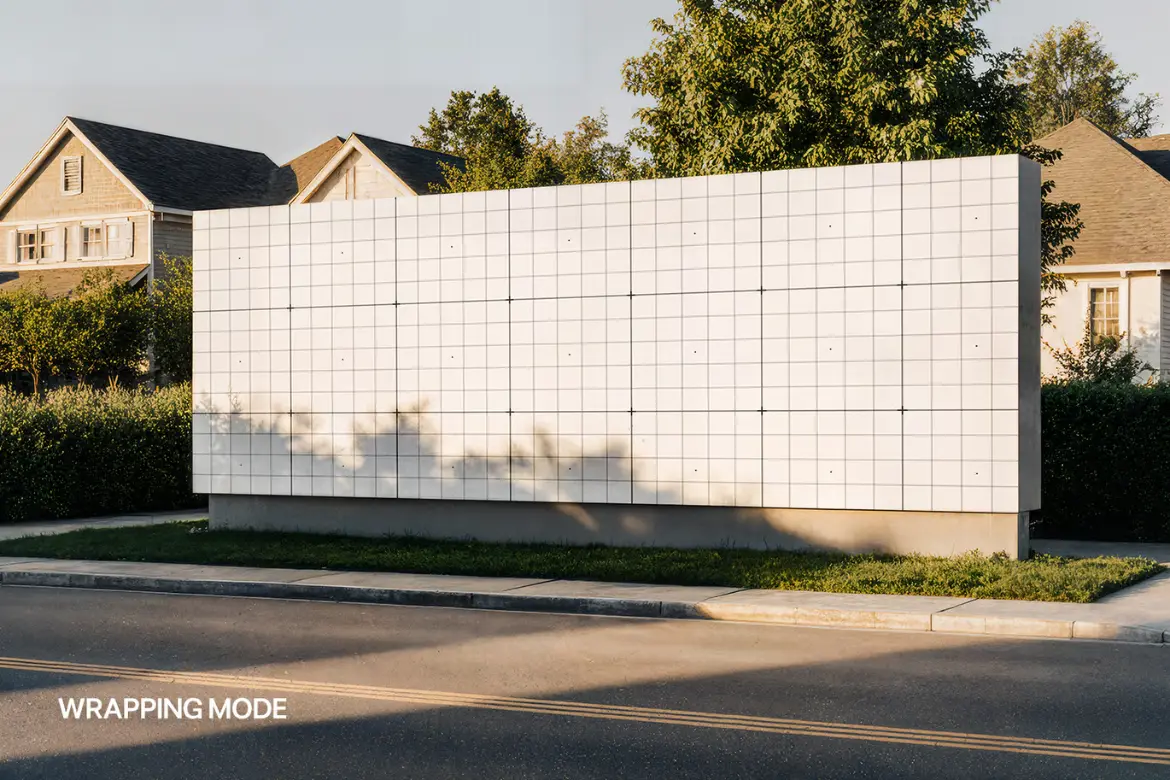 5套街头广告牌横幅海报模型PSD样机