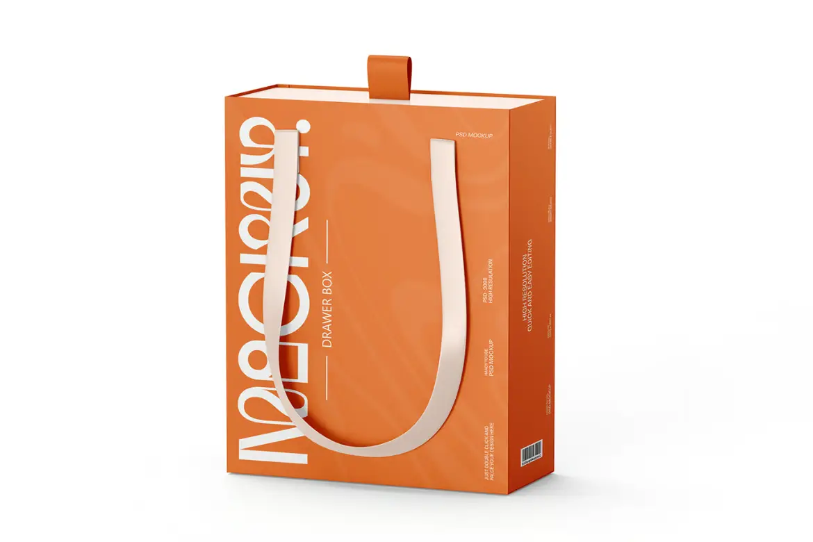 带手柄抽屉首饰盒模型PSD样机