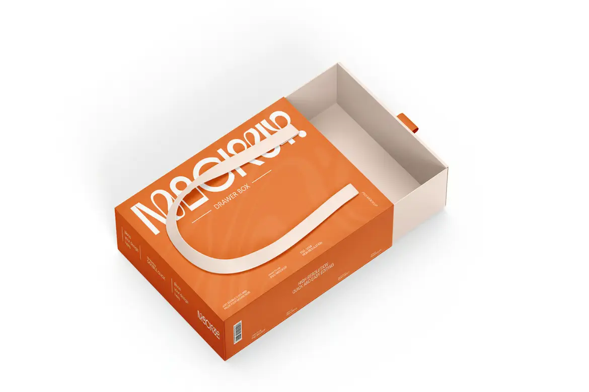 带手柄抽屉首饰盒模型PSD样机