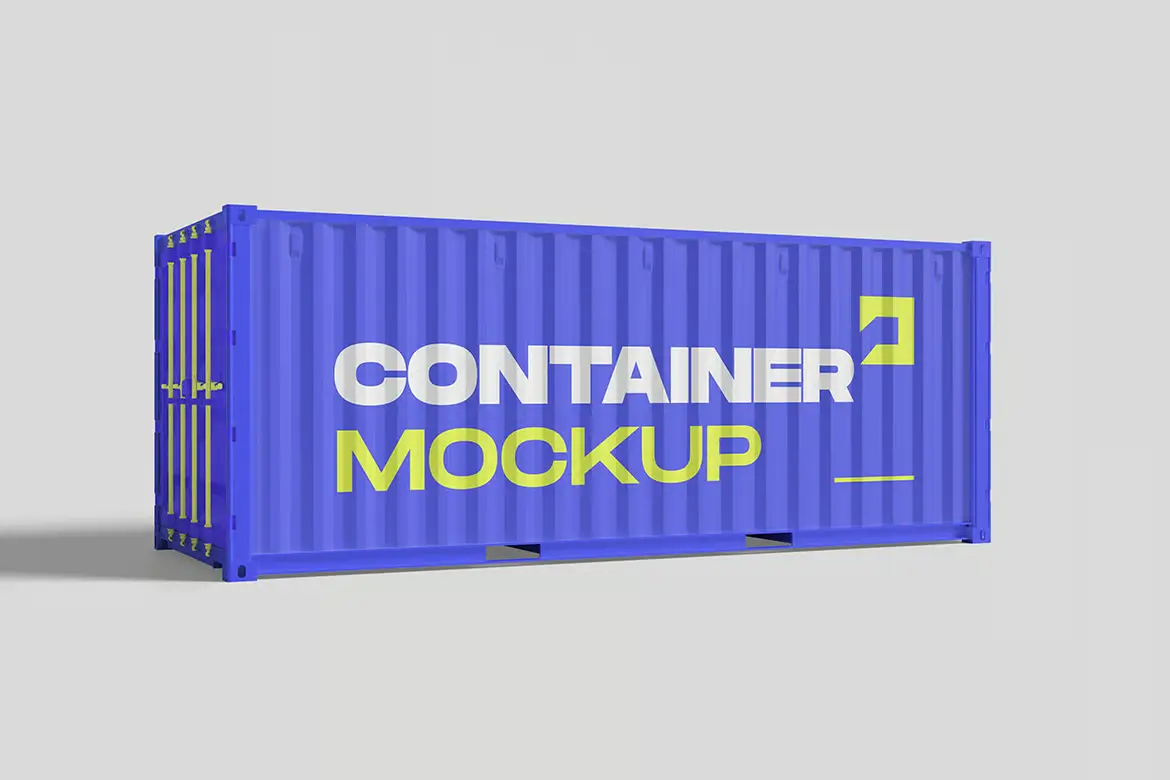 %title插图%num 4套货柜集装箱3D模型PSD样机