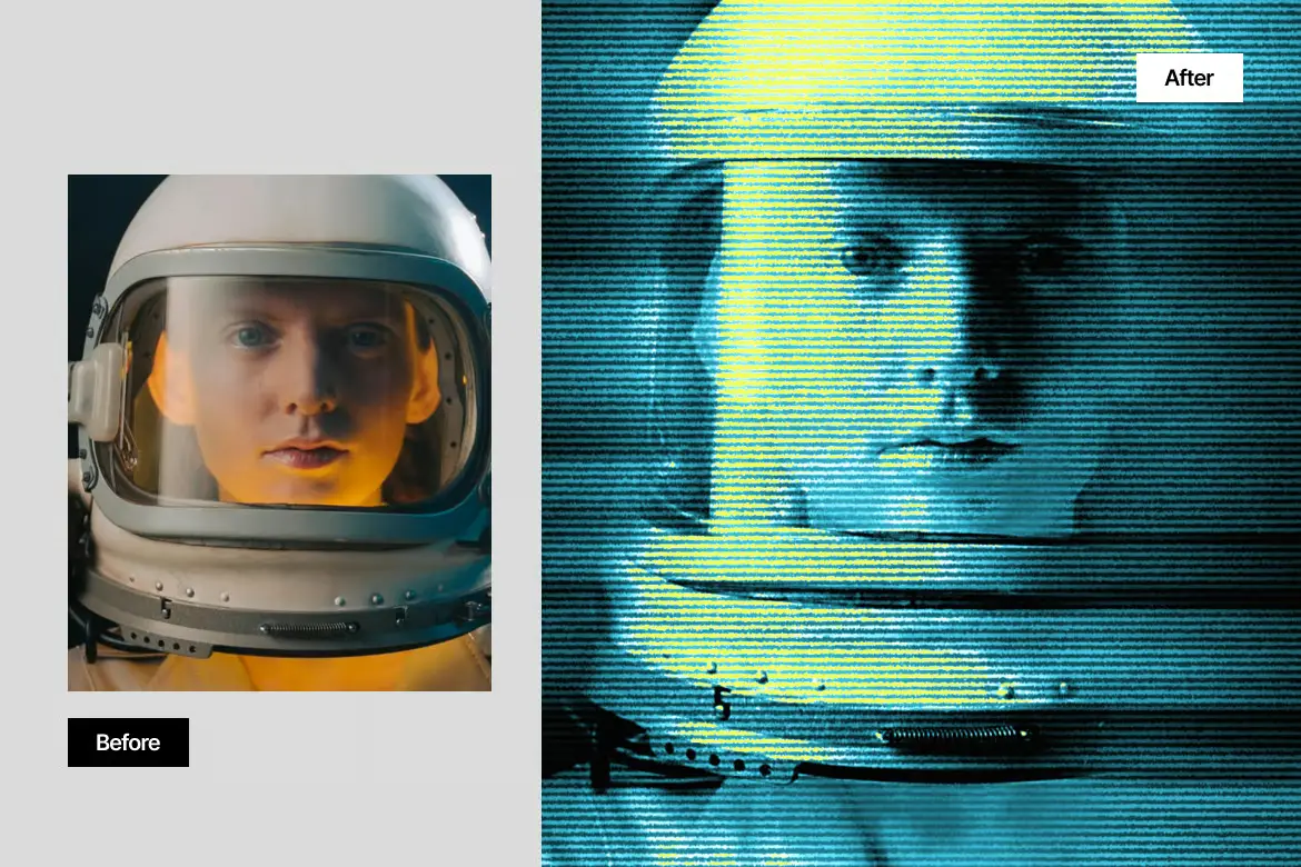 损坏扫描仪故障图像效果PSD模板