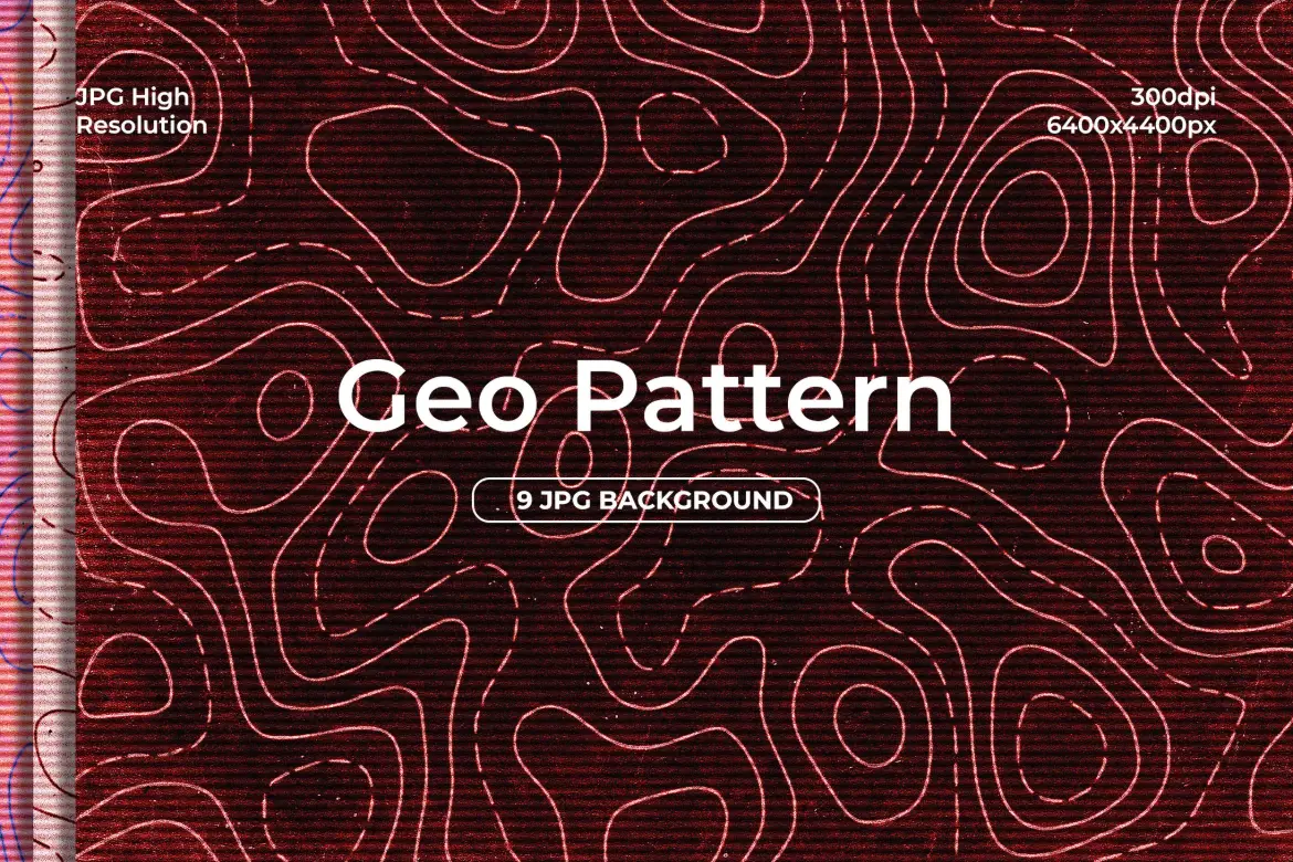 9套地理地形图抽象背景