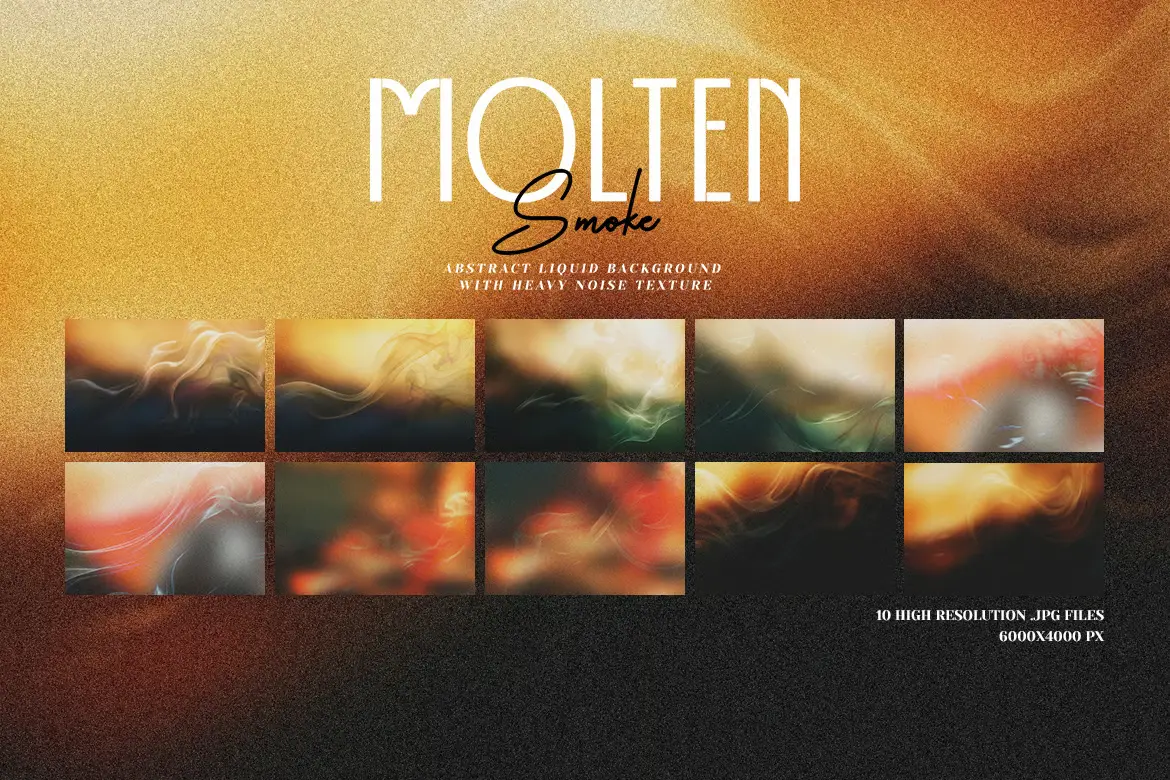 %title插图%num 10套熔融烟雾抽象液体背景JPG素材