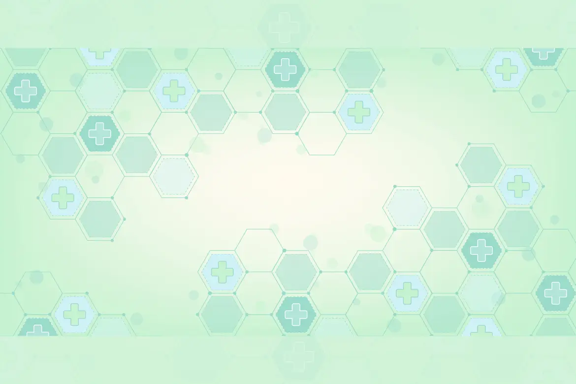 医学六边形科技背景矢量素材