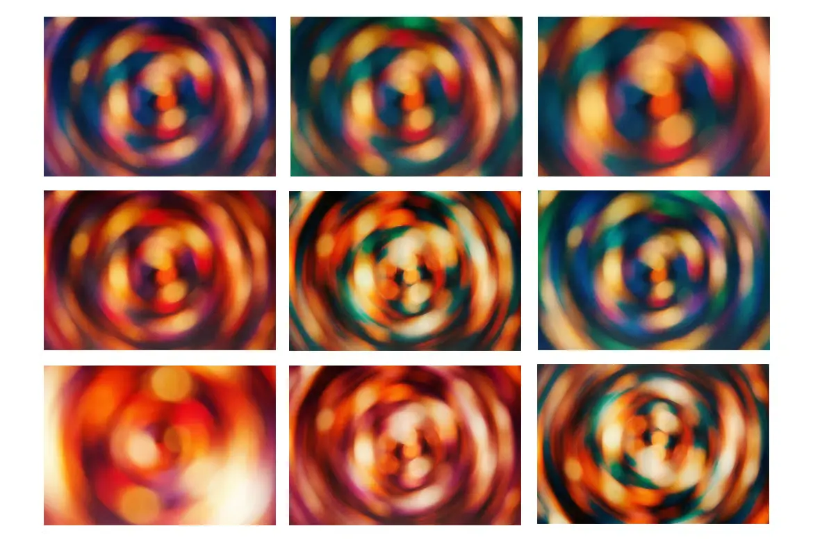 %title插图%num 9套旋转散景放射状模糊背景JPG素材