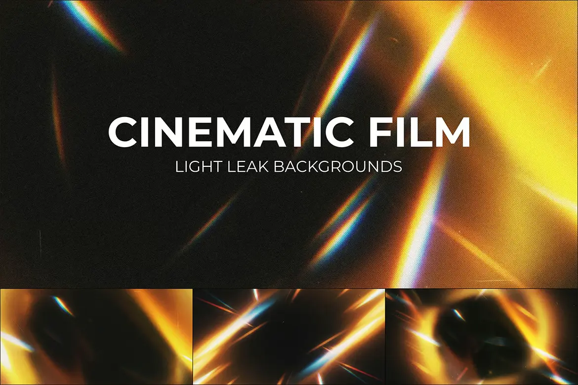 %title插图%num 10套电影漏光柔光渐变背景