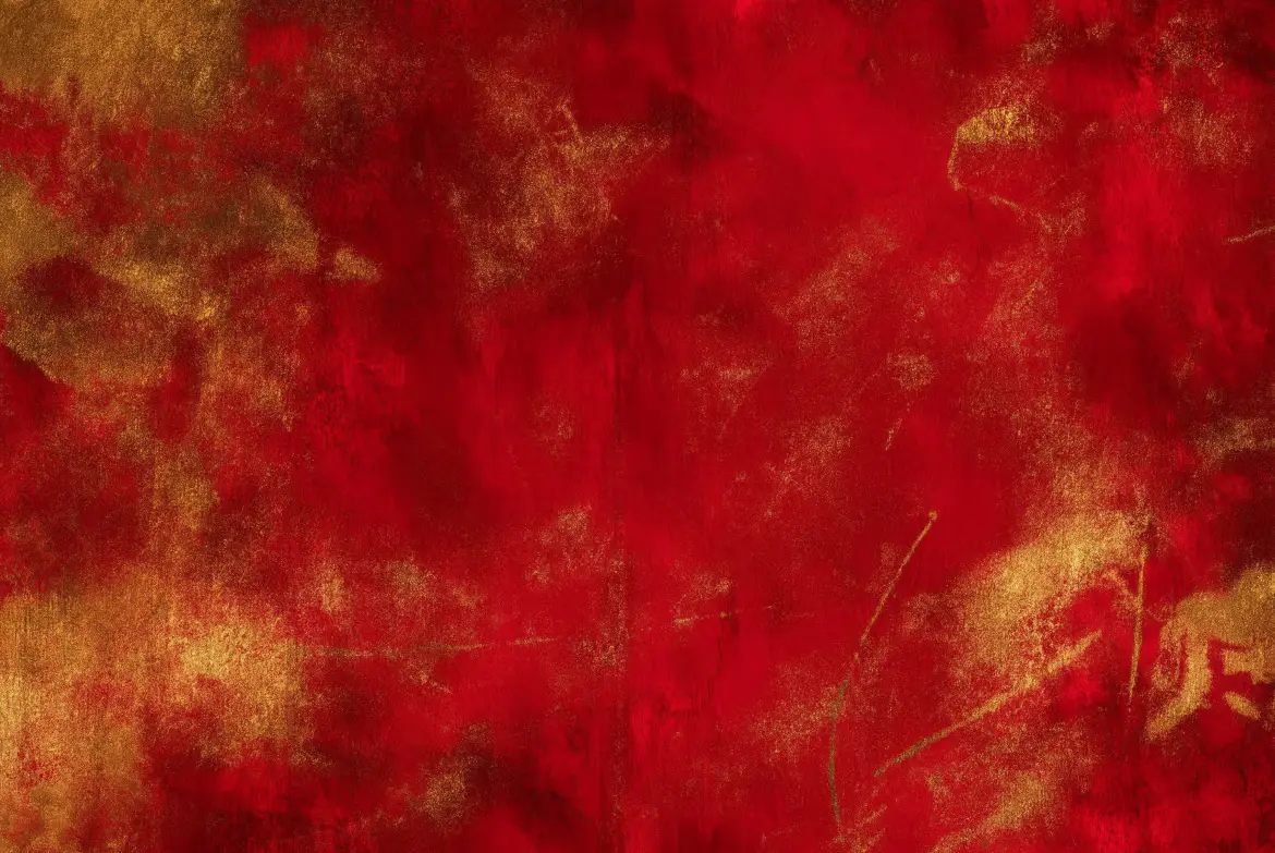 4套圣诞红金色做旧背景JPG素材