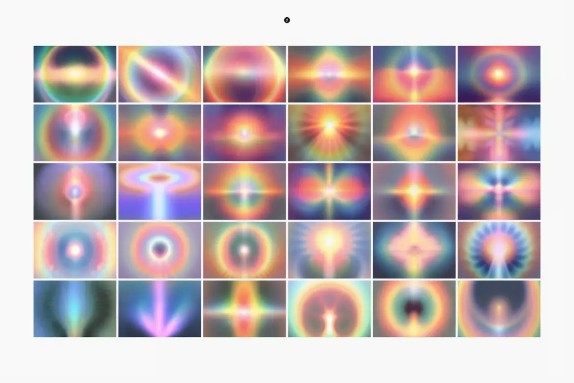 30套灵性渐变半色调抽象背景JPG素材