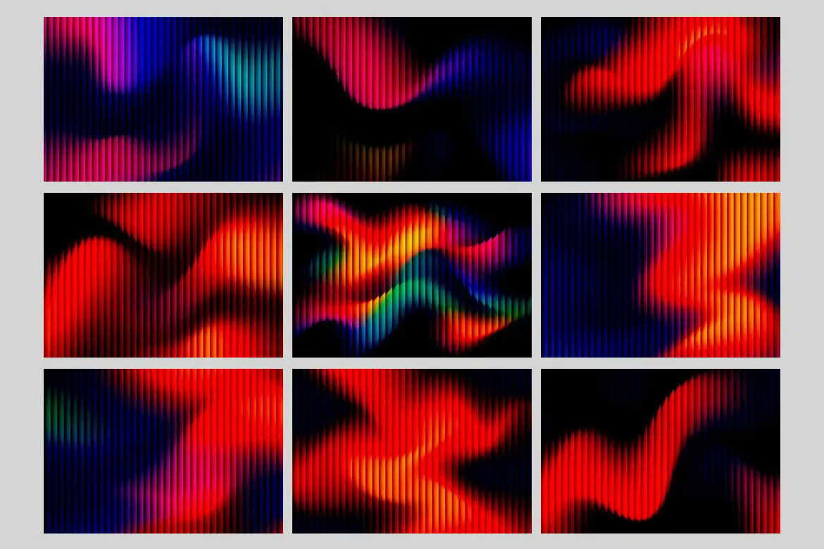 9套弥散光晕色彩过渡透明背景JPG素材