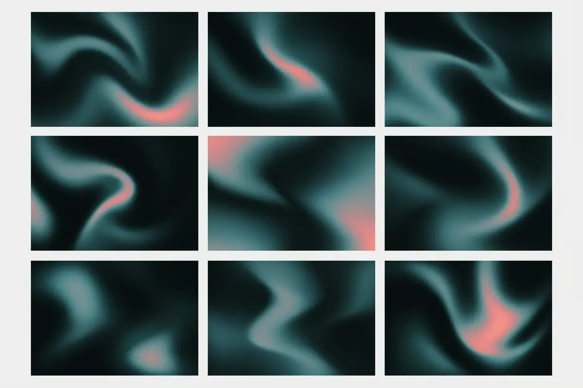 9套青绿色静谧背景JPG素材