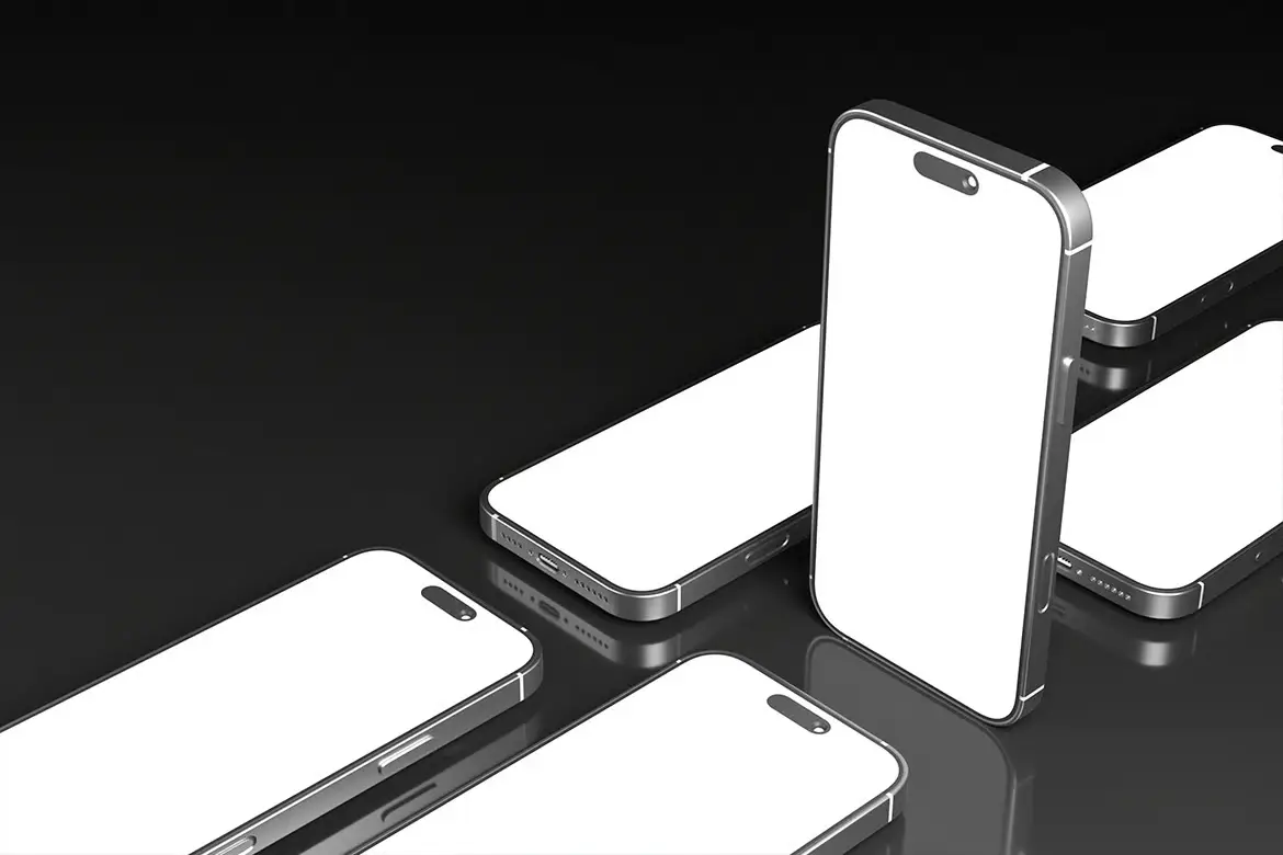 %title插图%num 1套专业手机PSD展示模型