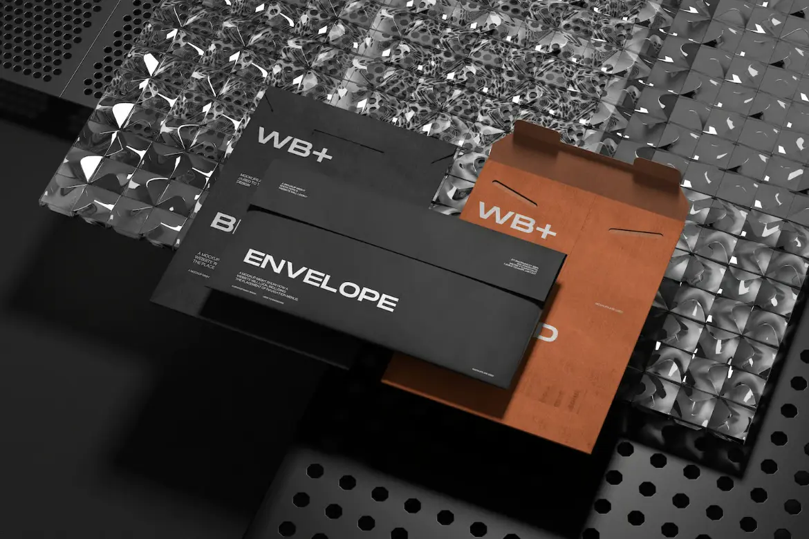 信封包装PSD展示模型