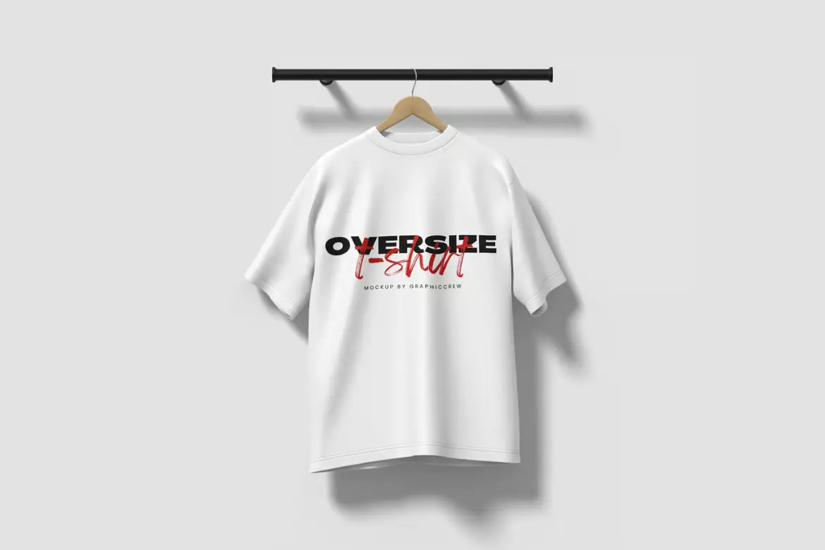 %title插图%num 3款超大号T恤服装PSD展示样板