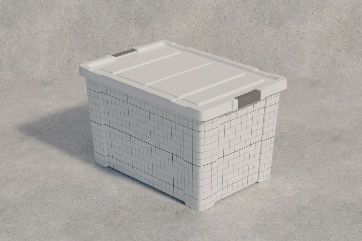 容器箱运输包装PSD模型