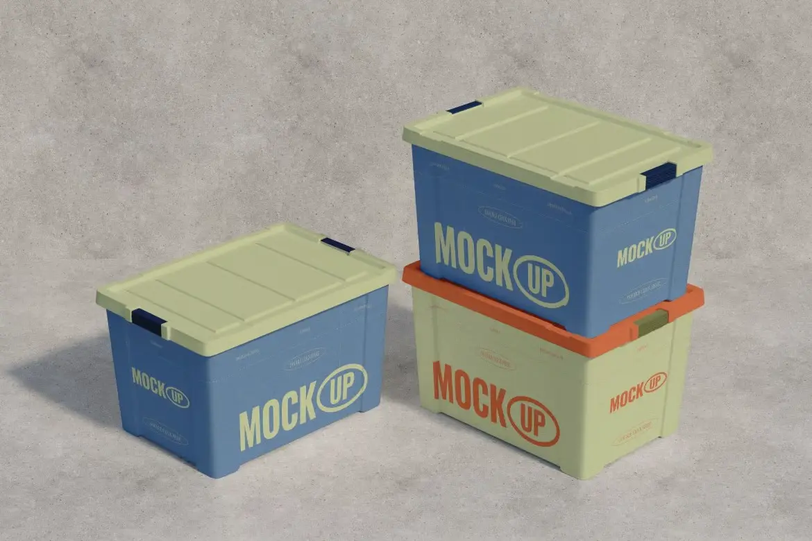 容器箱运输包装PSD模型