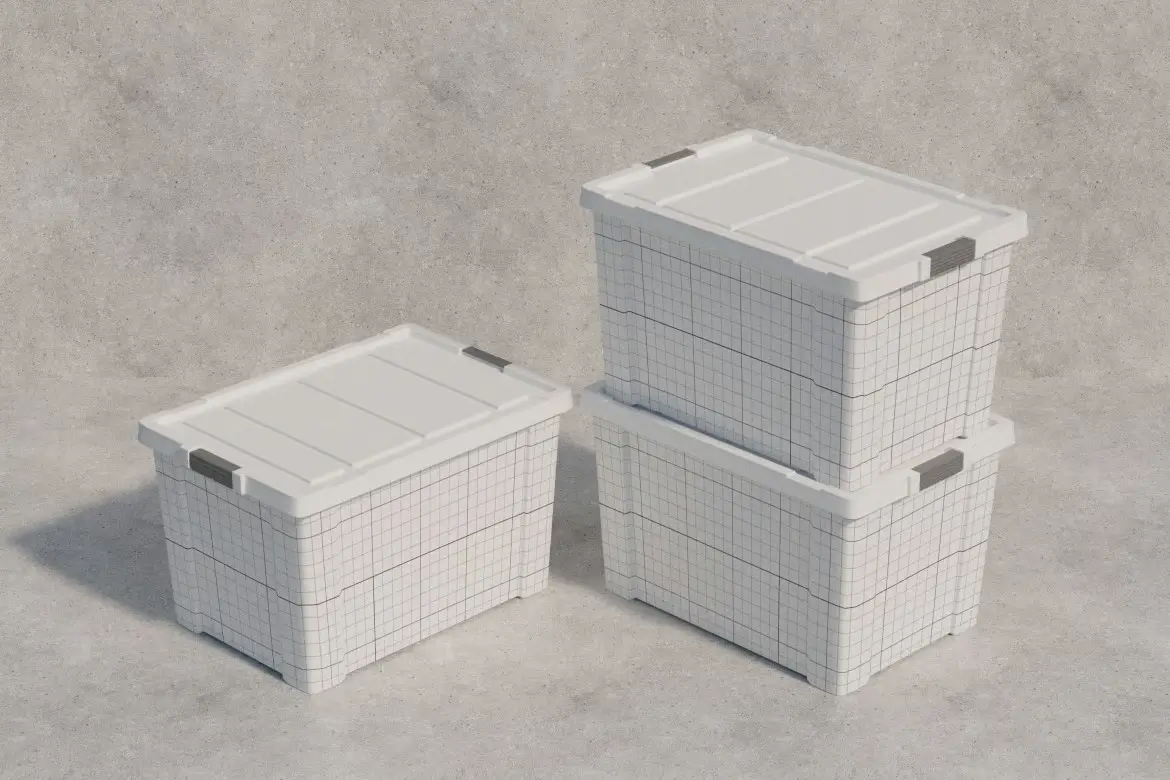 %title插图%num 容器箱运输包装PSD模型