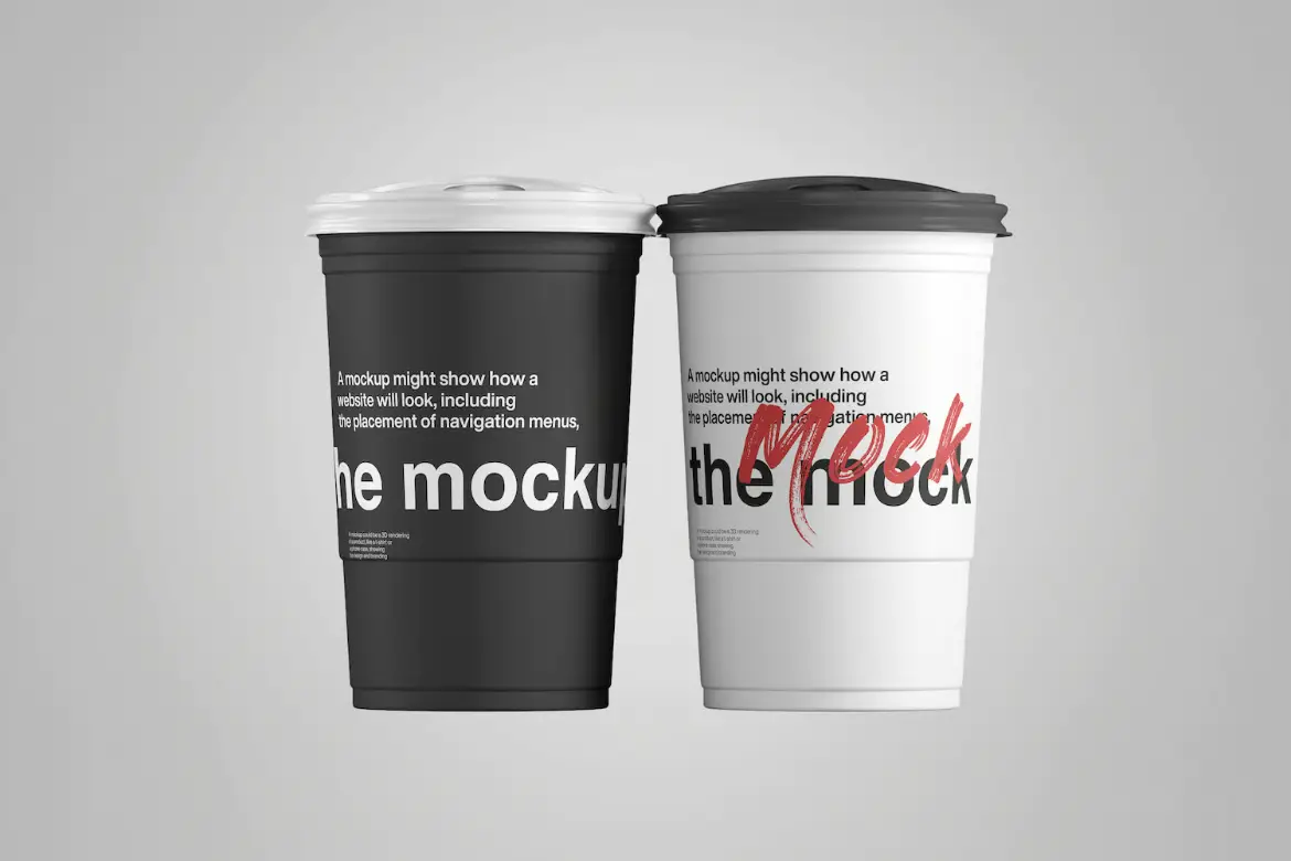 咖啡杯品牌包装PSD展示模型