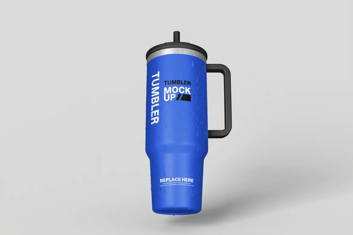 3套高品质三杯滚筒PSD展示模型