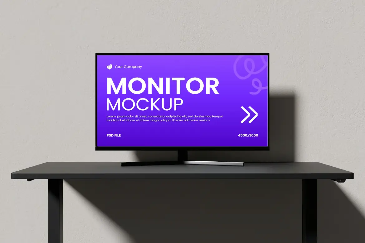 4套显示器PSD展示模型