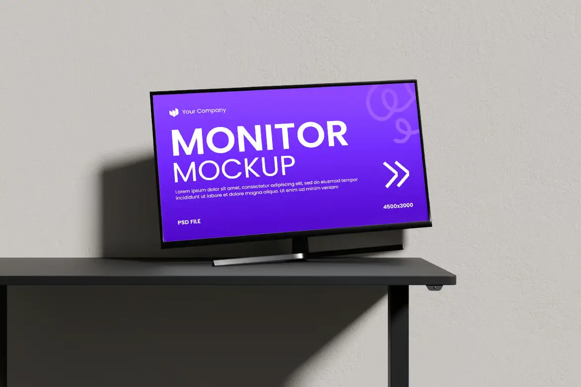 4套显示器PSD展示模型