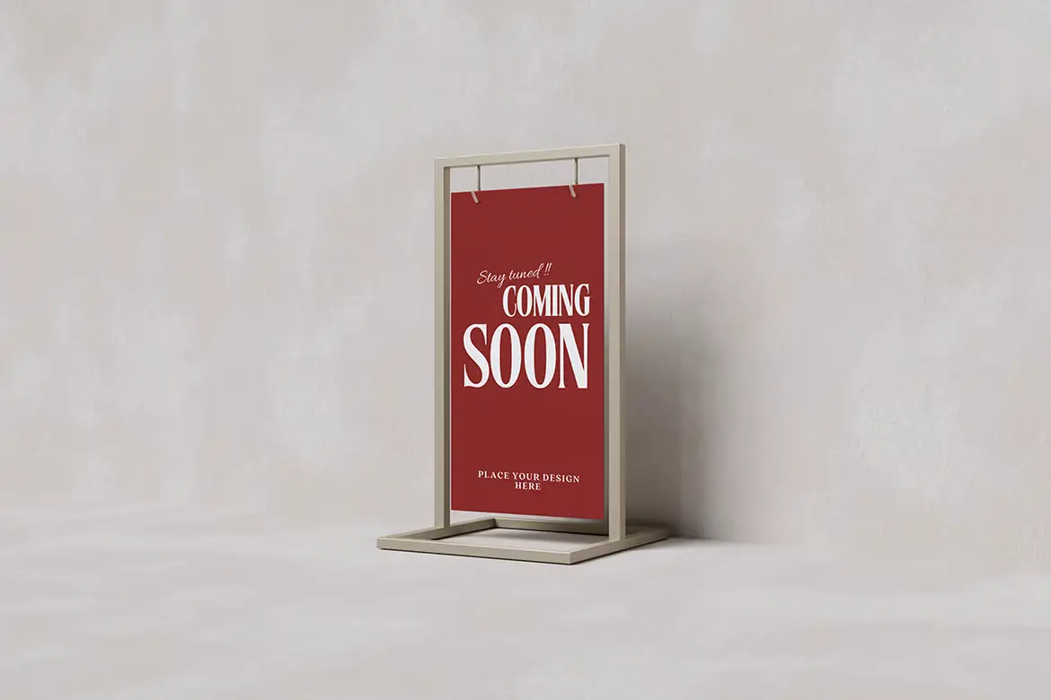 4套人行道标志导向PSD展示模型