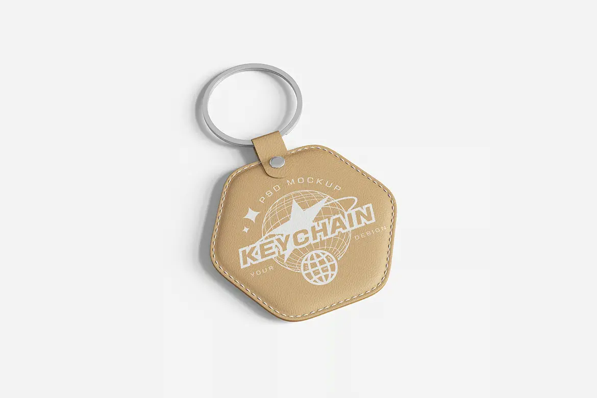 4套钥匙扣模型PSD展示样机