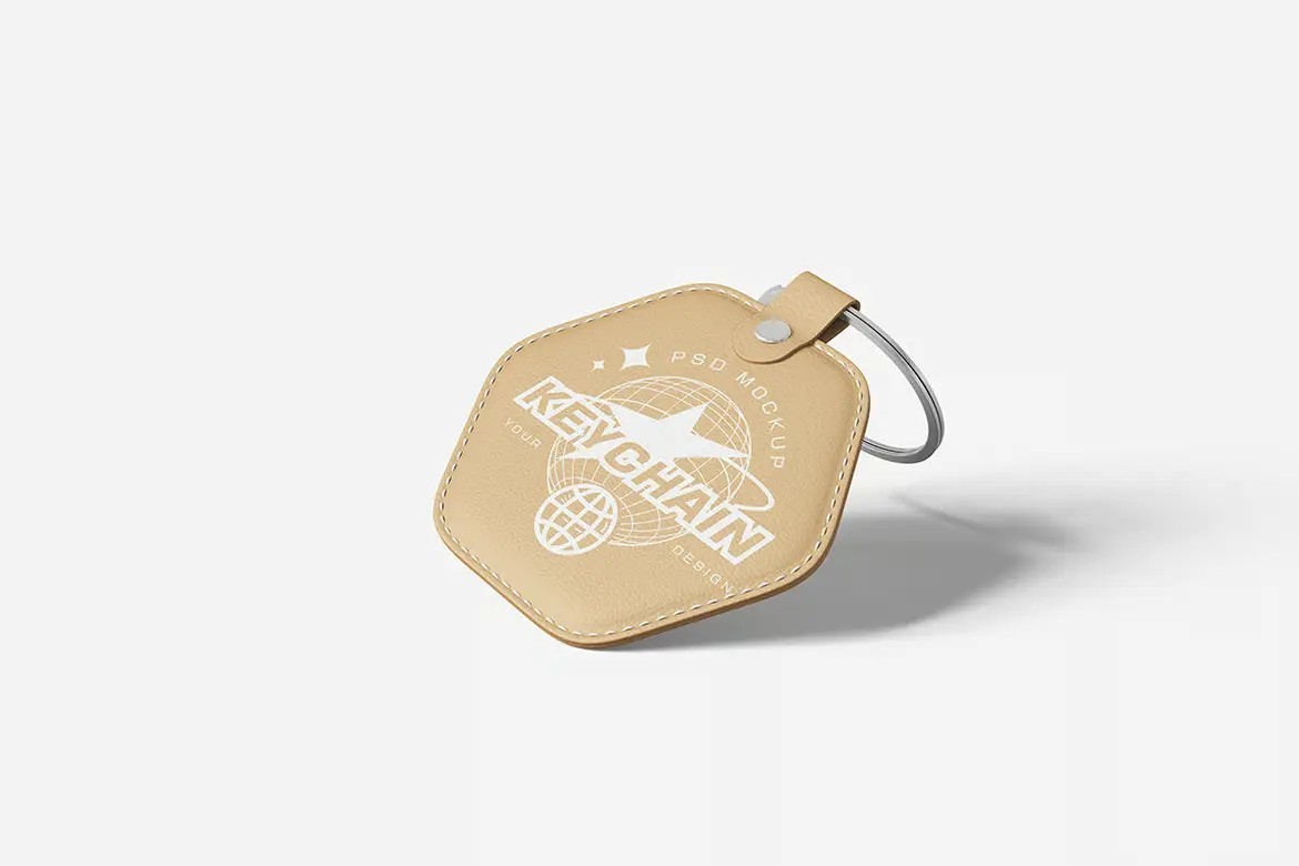 4套钥匙扣模型PSD展示样机