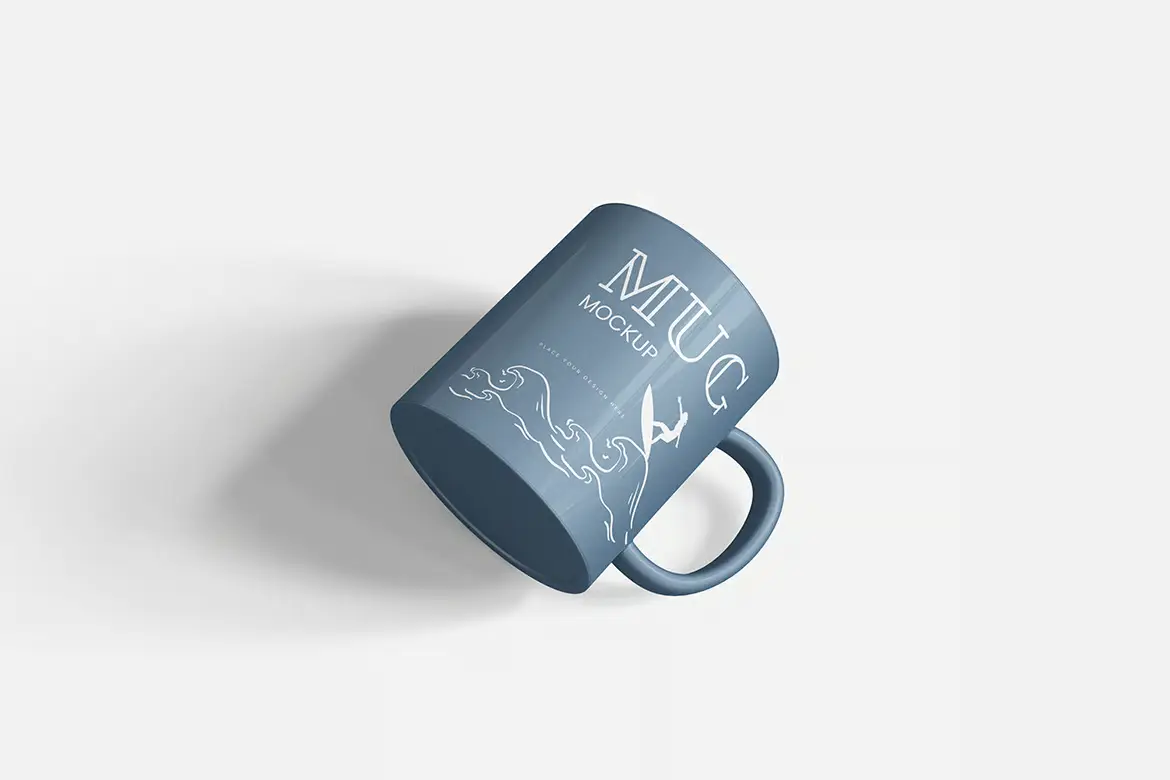 4套带盒杯子PSD展示模型