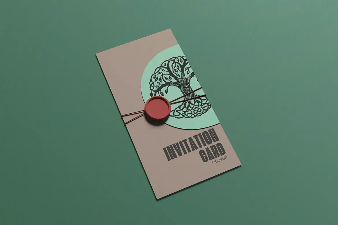 %title插图%num 4套邀请卡PSD展示模型