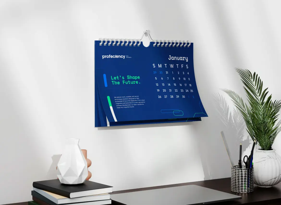 2套螺旋挂历PSD展示模型