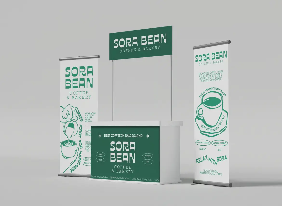 展示展位滚动横幅PSD展示模型