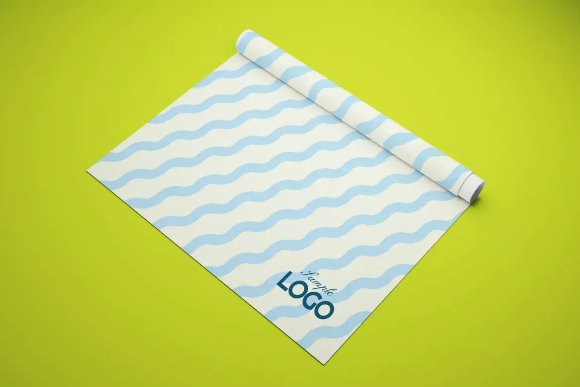 包装礼纸样机PSD模板