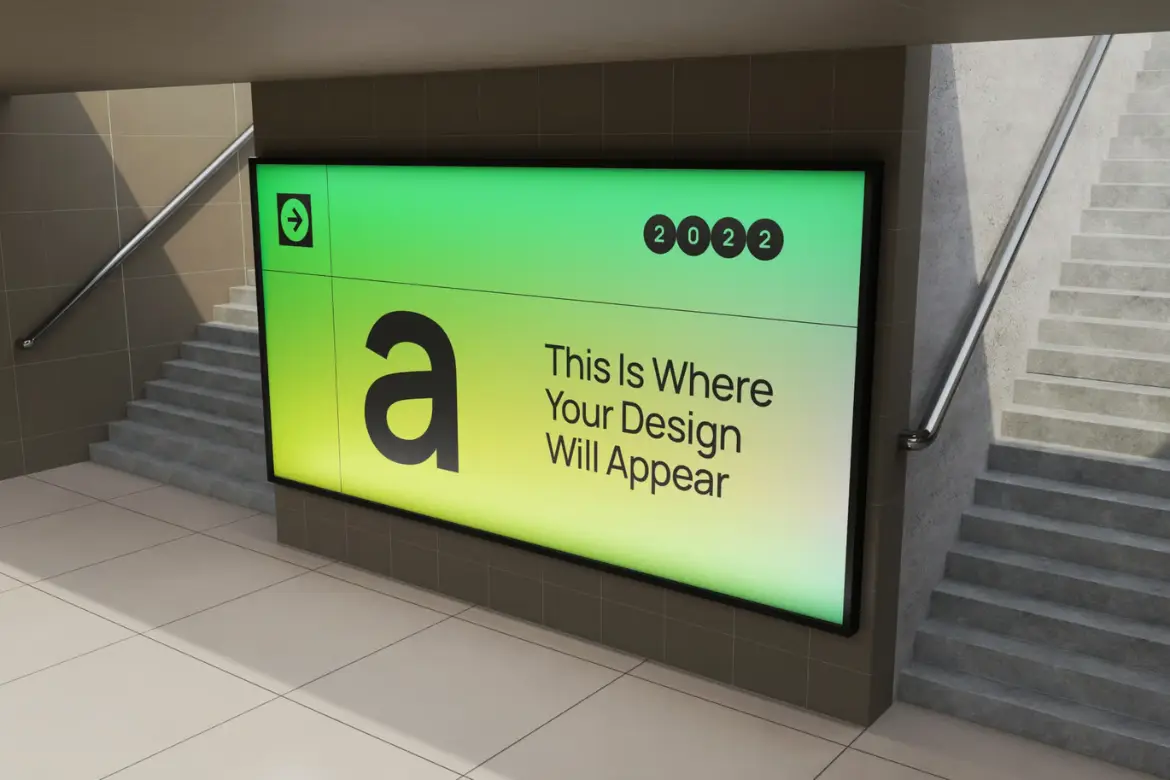 公告牌活动PSD样机模板