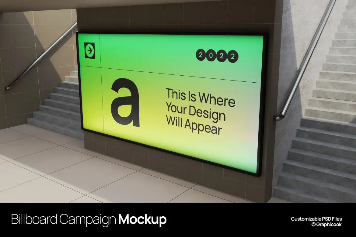 公告牌活动PSD样机模板