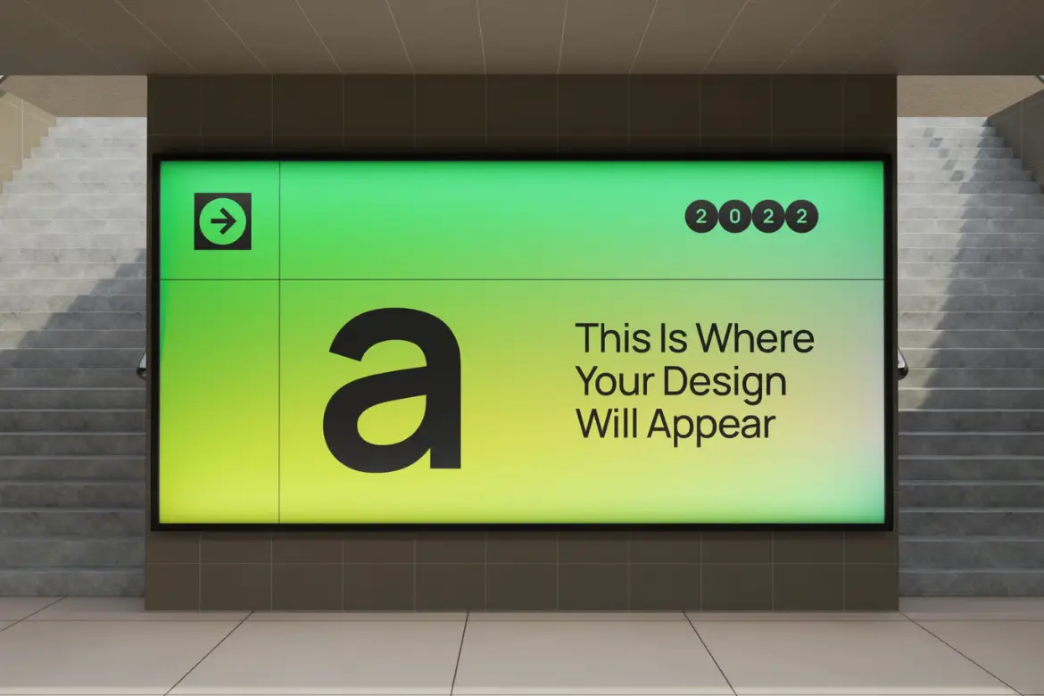 公告牌活动PSD样机模板