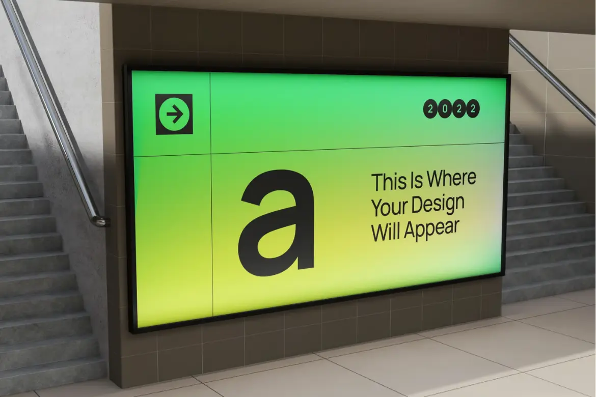 %title插图%num 公告牌活动PSD样机模板