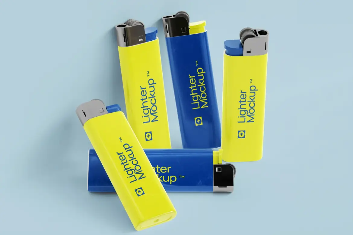 打火机模型PSD样机模板