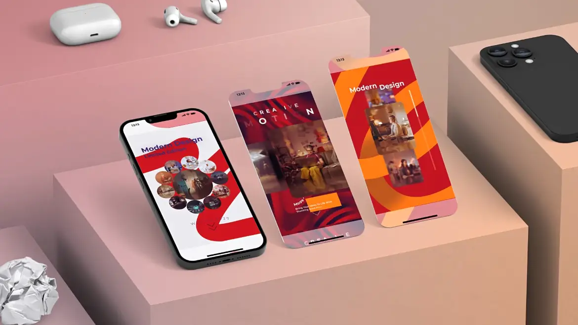 竖屏垂直轮播滑块AE模板