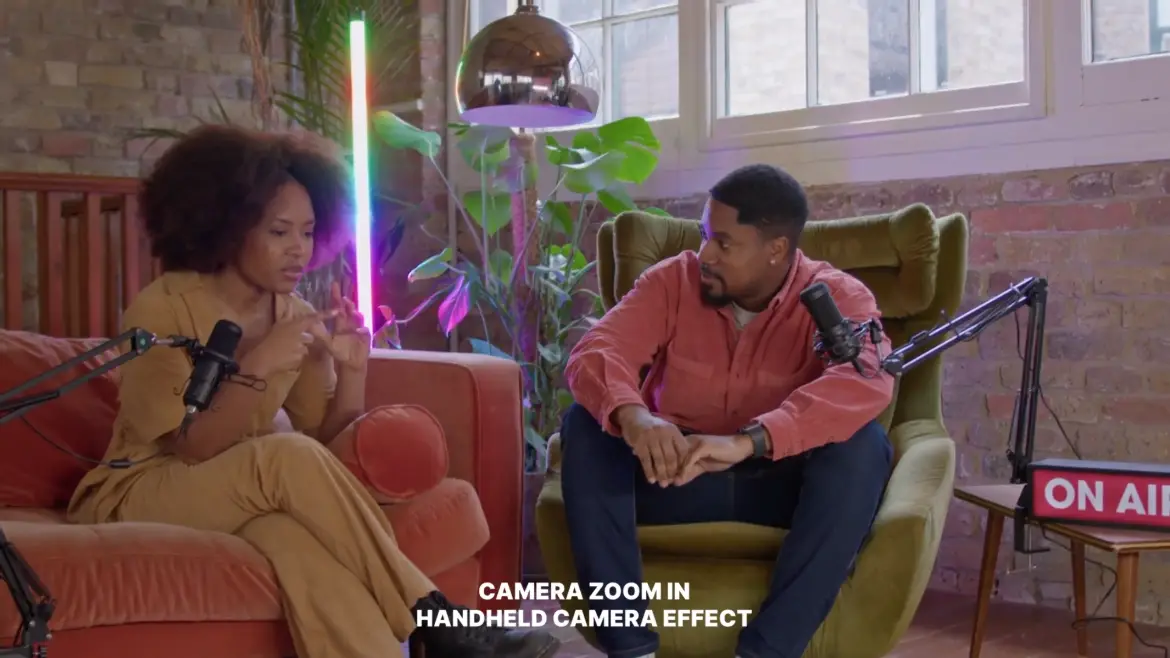 专业摄像机变焦抖动AE模版