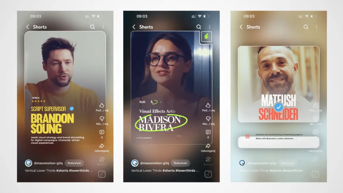 竖版人物介绍标题条AE模板