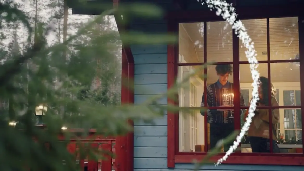 高清雪花冬季转场PR模板