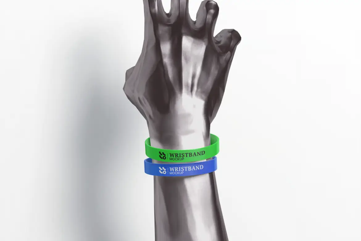 硅胶腕带手环样机PSD模板