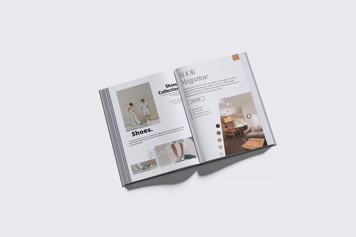 精装书籍装帧样机PSD模板