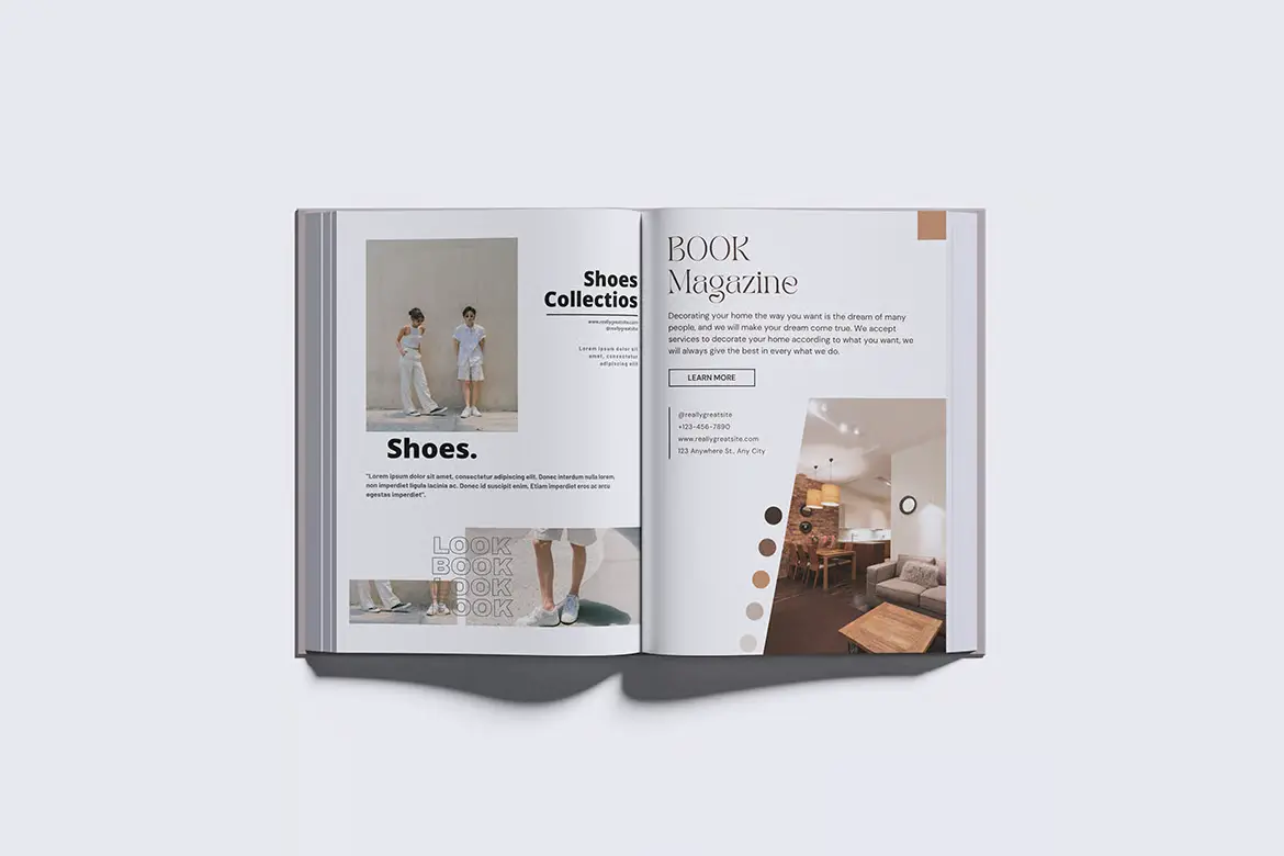 精装书籍装帧样机PSD模板