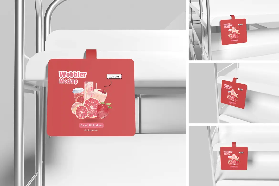 悬挂式广告牌摇摆样机PSD模板